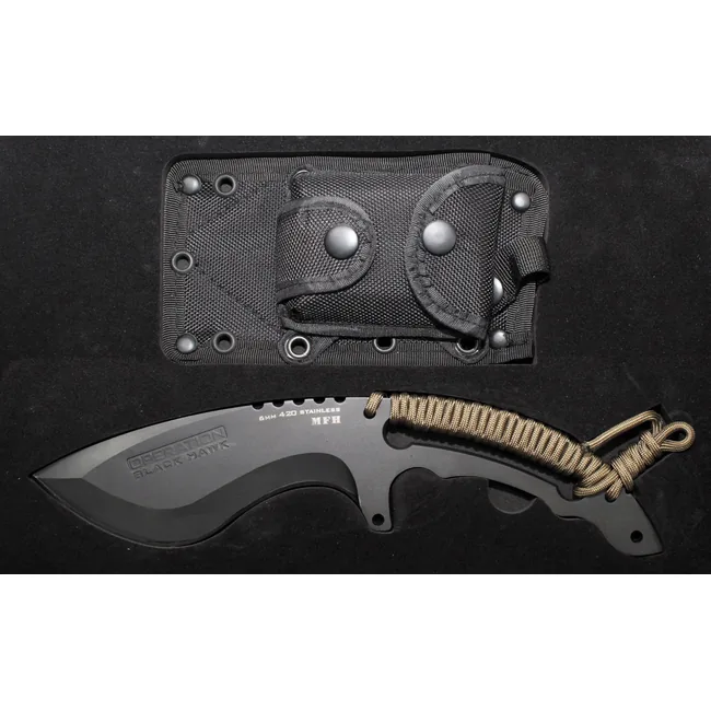 Messer,"Operation Black Hawk", schwarz, Scheide
