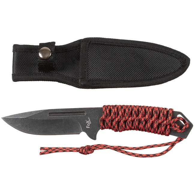 Messer, "Redrope", groß, Griff umwickelt, Scheide