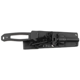 Messer, "Scorpion", G10-Griff, schwarz, Kydex-Scheide