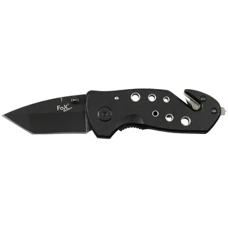 Klappmesser, Einhand, schwarz, Metallgriff