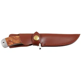 Damastmesser, Scheide, rote Quittenholzeinlage