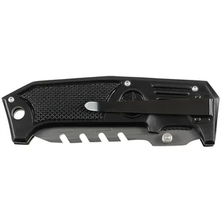 Klappmesser, Einhand, Metallgriff, schwarz