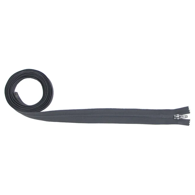 Reißverschluss, grau, teilbar, 240 cm