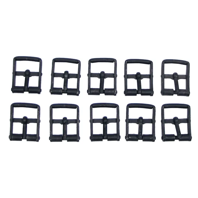 Verschluss, 1 Dorn, schwarz, 3 cm, 10 St./Sack