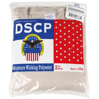 US T-Shirt, sand, 3er Pack, "MADE IN USA", neuw.