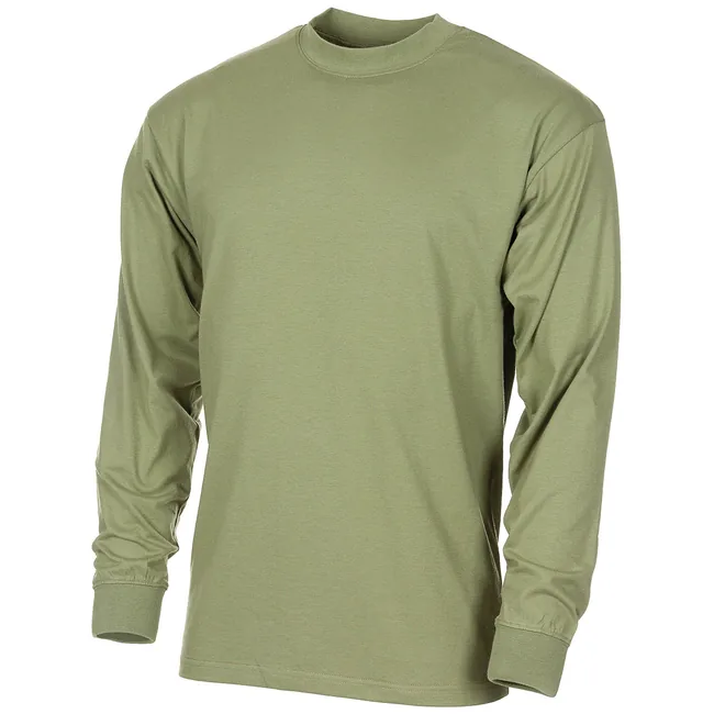 CZ Shirt, langarm, oliv, 150 g/m², neu