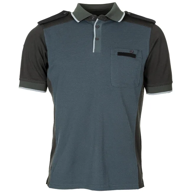 Brit. Poloshirt, blau/grau, gebr.