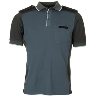 Brit. Poloshirt, blau/grau, gebr.