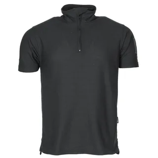 Brit. Funktions-Shirt,schwarz, Reißverschluss, gebr.