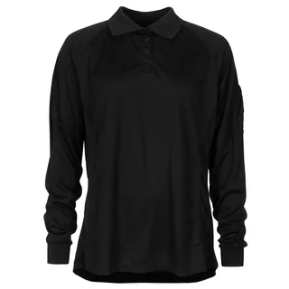Brit. Poloshirt, DAMEN, schwarz, langarm, neuw.