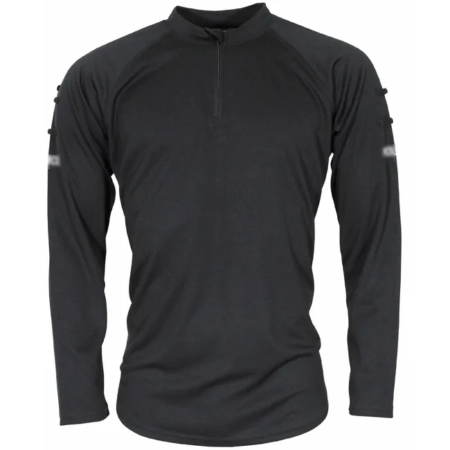 Brit. Funktions-Shirt,schwarz, langarm, Reißverschluss, gebr.