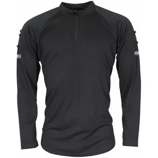 Brit. Funktions-Shirt,schwarz, langarm, Reißverschluss, gebr.