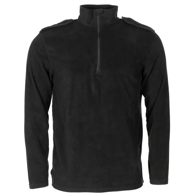 Brit. Polizei-Shirt, schwarz, Fleece, Reißverschluss, gebr.
