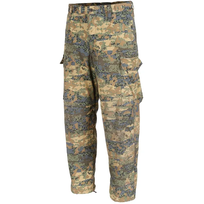 Österr. Kampfanzugshose, TAZ tarn, R/S, gebr.,repariert