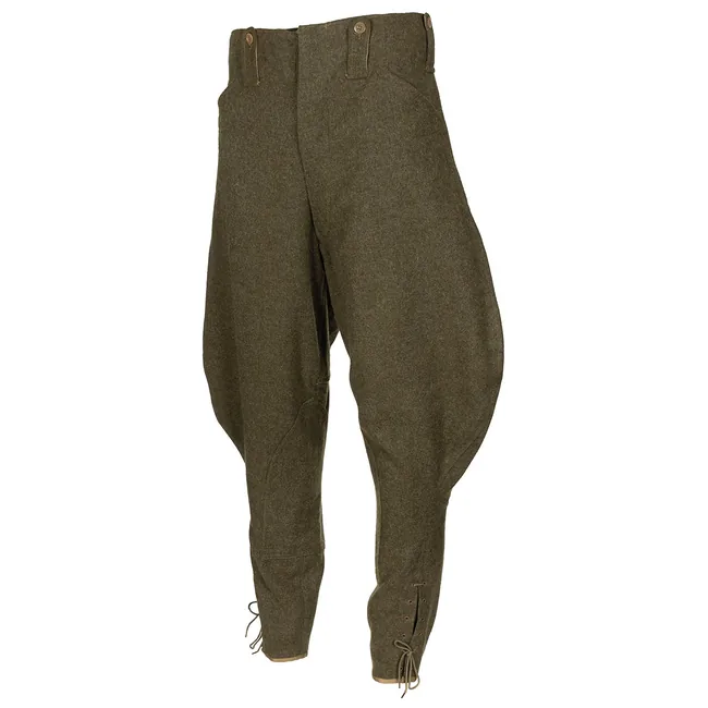 Belg. Reiterhose, oliv, Wolle, neuw.