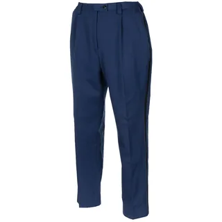 Holl. Paradehose, blau, mit Streifen, gebr.