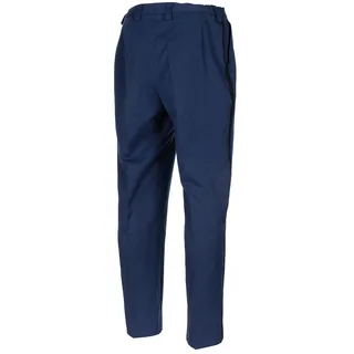 Holl. Paradehose, blau, mit Streifen, gebr.