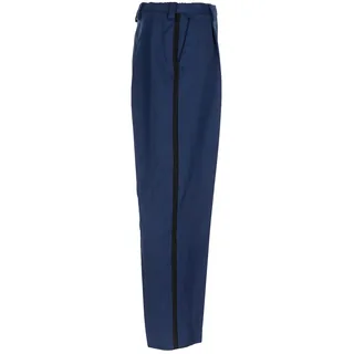 Holl. Paradehose, blau, mit Streifen, gebr.