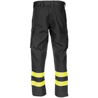 Ital. Feuerwehrhose, schwarz, gebr.