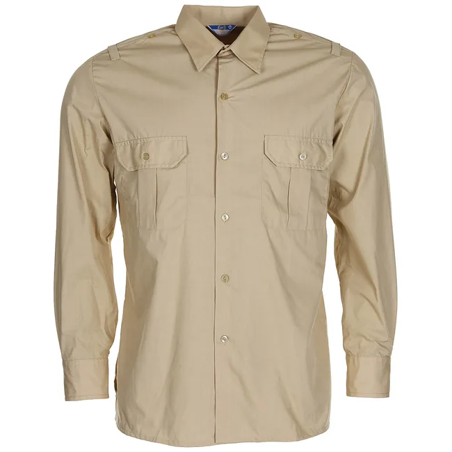 Span. Diensthemd, khaki, langarm, neuw.