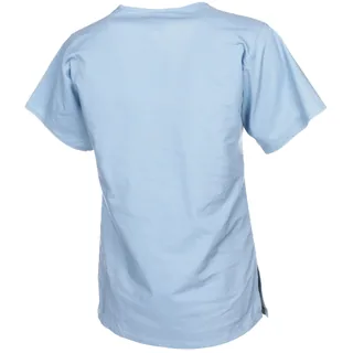 Brit. Damenbluse, blau, "Zahnarzthelferin", gebr.