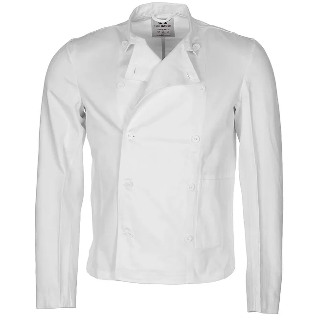 Schwed. Kochjacke, weiß, neuw., mit Lagerspuren