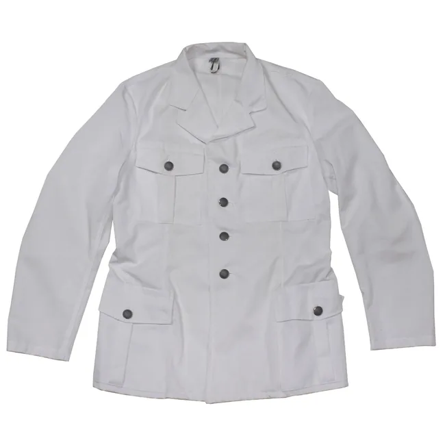 Österr. Dienstjacke, weiß, 4 aufgesetzte Taschen, neuw.