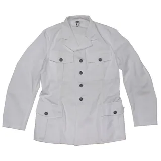 Österr. Dienstjacke, weiß, 4 aufgesetzte Taschen, neuw.