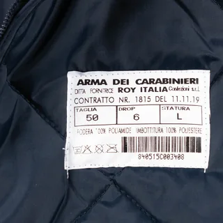 Ital. Steppfutter, blau, "Carabinieri", neuw.