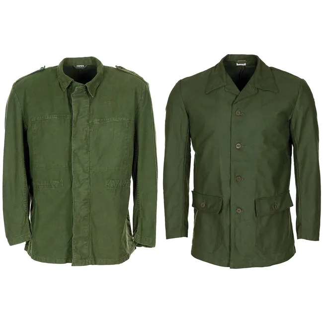 Schwed. Arbeitsjacke, oliv, gebr.