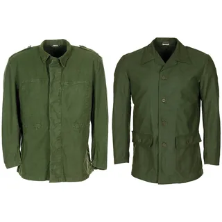 Schwed. Arbeitsjacke, oliv, gebr.