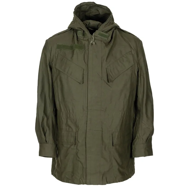 Belg. Feldjacke, M 64, mit Kapuze, oliv, gebr.