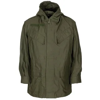 Belg. Feldjacke, M 64, mit Kapuze, oliv, gebr.