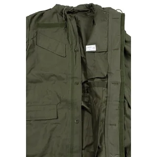 Belg. Feldjacke, M 64, mit Kapuze, oliv, gebr.