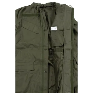 Belg. Feldjacke, M 64, mit Kapuze, oliv, neuw.