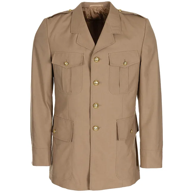 Belg. Uniformjacke, khaki, neuw.
