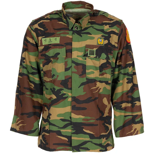 Koreanische BDU Feldjacke, woodland, gebr.