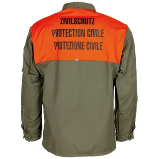 Schweiz. Feldjacke, oliv, "Zivilschutz", neuw.
