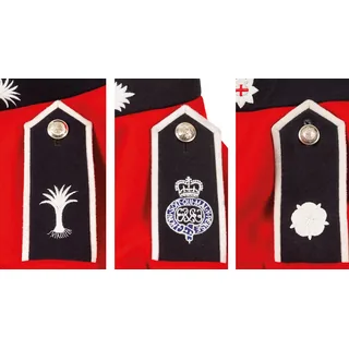 Brit. Paradejacke, rot, neuw.
