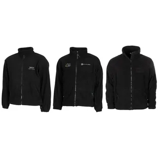 Brit. Fleece-Jacke, schwarz, diverse Modelle, gebr.