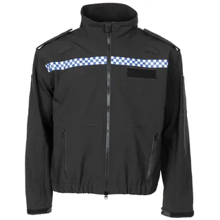 Brit. Softshell Jacke, "Police", winddicht, gebr.