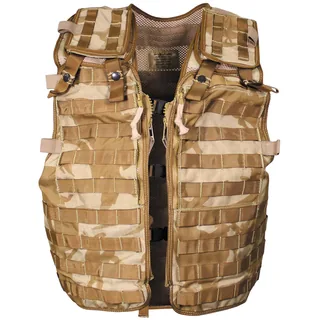 Brit. Weste, "Load Carrying", "MOLLE", DPM desert, gebr.