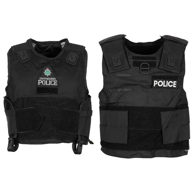 Brit. Body-Armour, Typ I, schwarz, OHNE Einlage, gebr.