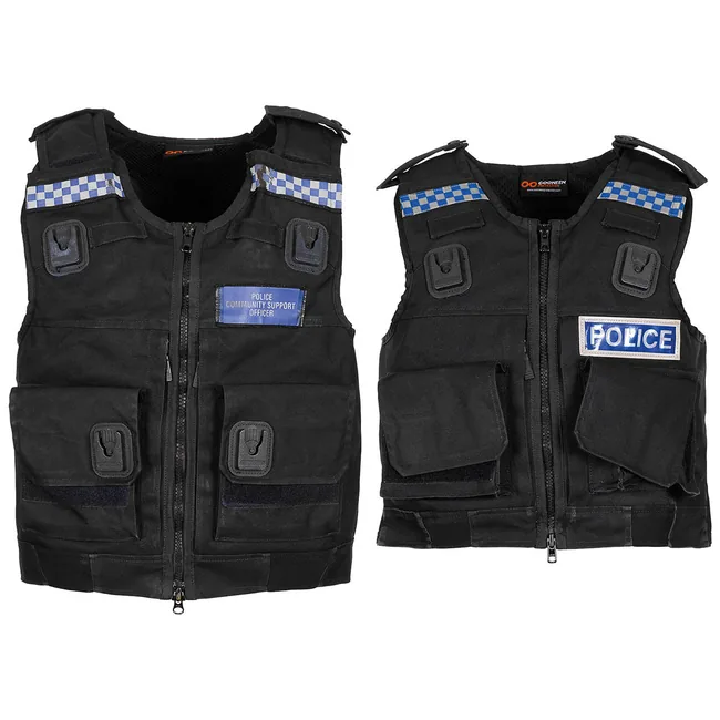 Brit. Body-Armour, Typ II, schwarz, OHNE Einlage, gebr.