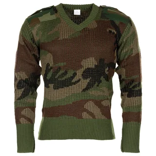 Pullover, V-Ausschnitt, tarn, neuw.