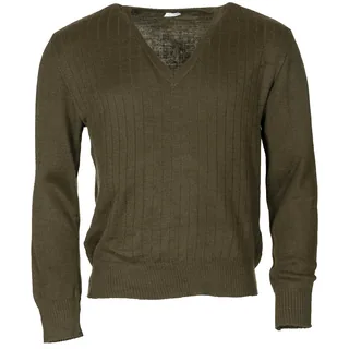 CZ/SK Pullover, M 85, oliv, V-Ausschnitt, gebr.