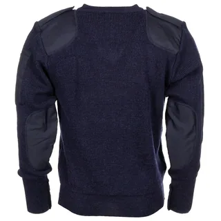 Brit. Pullover, blau, Polizei, V-Ausschnitt, gebr.