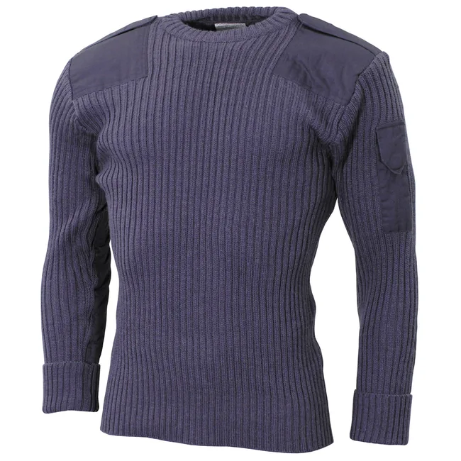 Brit. Kommando Pullover, blau/grau, gebr.