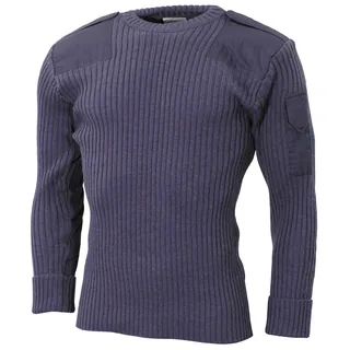 Brit. Kommando Pullover, blau/grau, gebr.