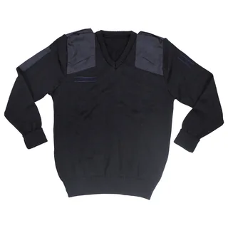 Brit. Pullover, Polizei, blau, V-Ausschnitt, gebr.